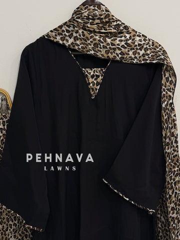 Minimal Animal Printed Three Piece Suit