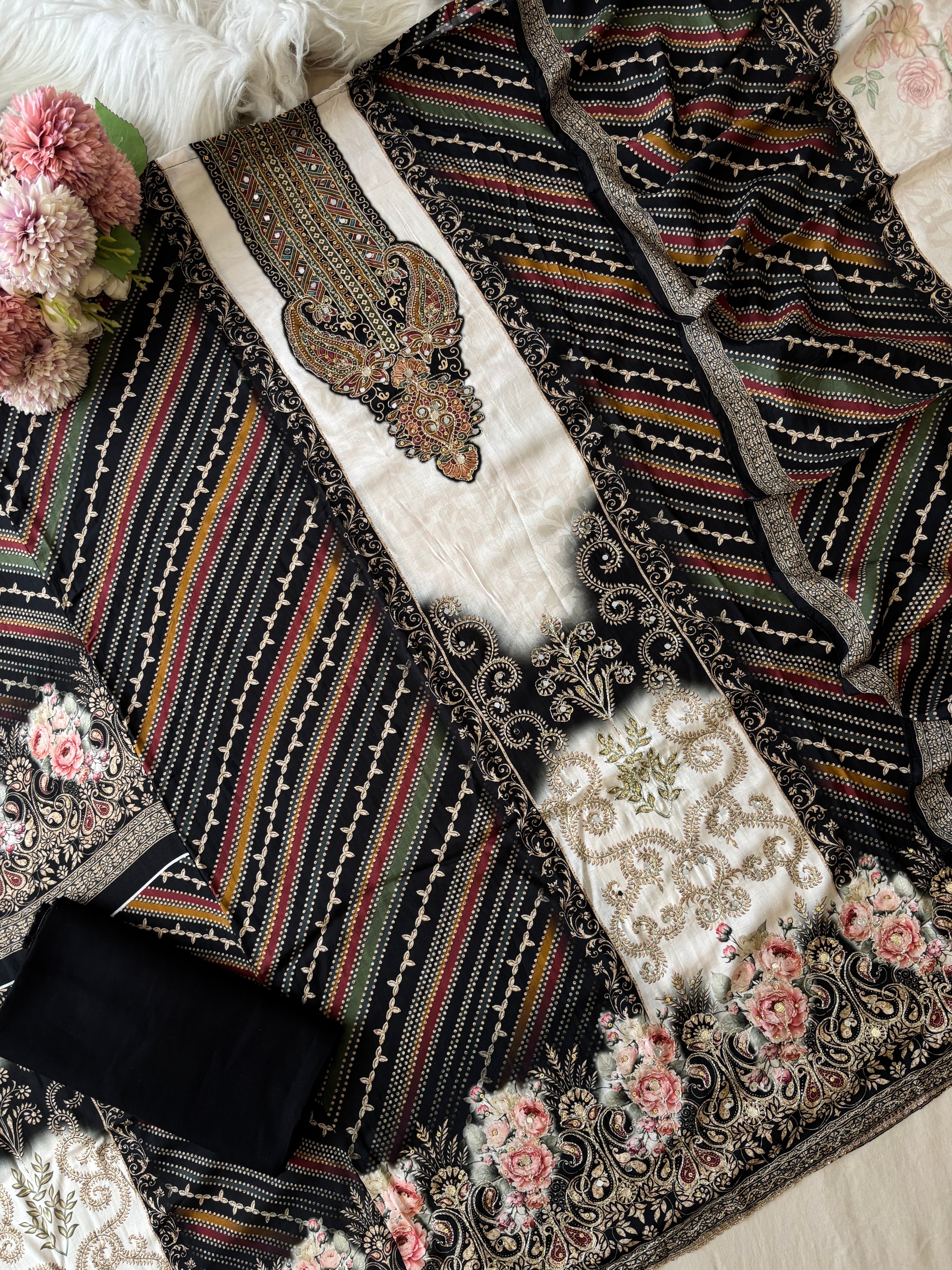 Pure Premium Muslin Suit-287