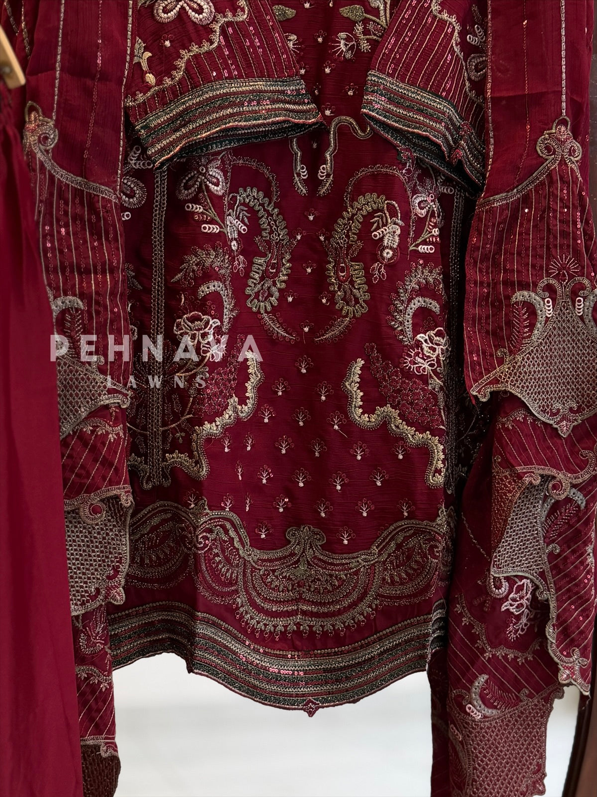 Heavy Embroidered Chiffon Suit 1033