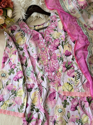 Pink Petal Cotton Ensemble-1404