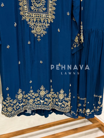 Premium hand worked sharara suit