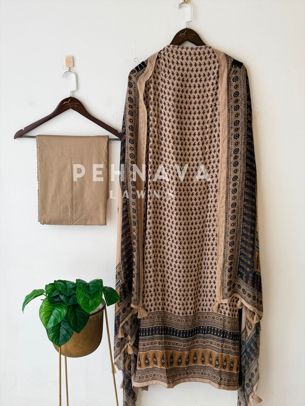 Ajrak Printed Unstitched Suit