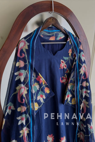 Floral Print Cotton Suit
