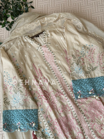 Floral Embroidered Three Piece Set 4561/64