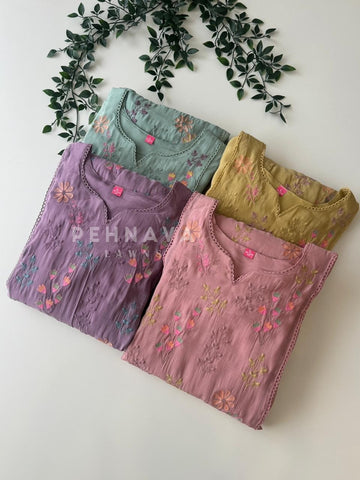 Floral Chanderi Ethnic suit 3187 JS16