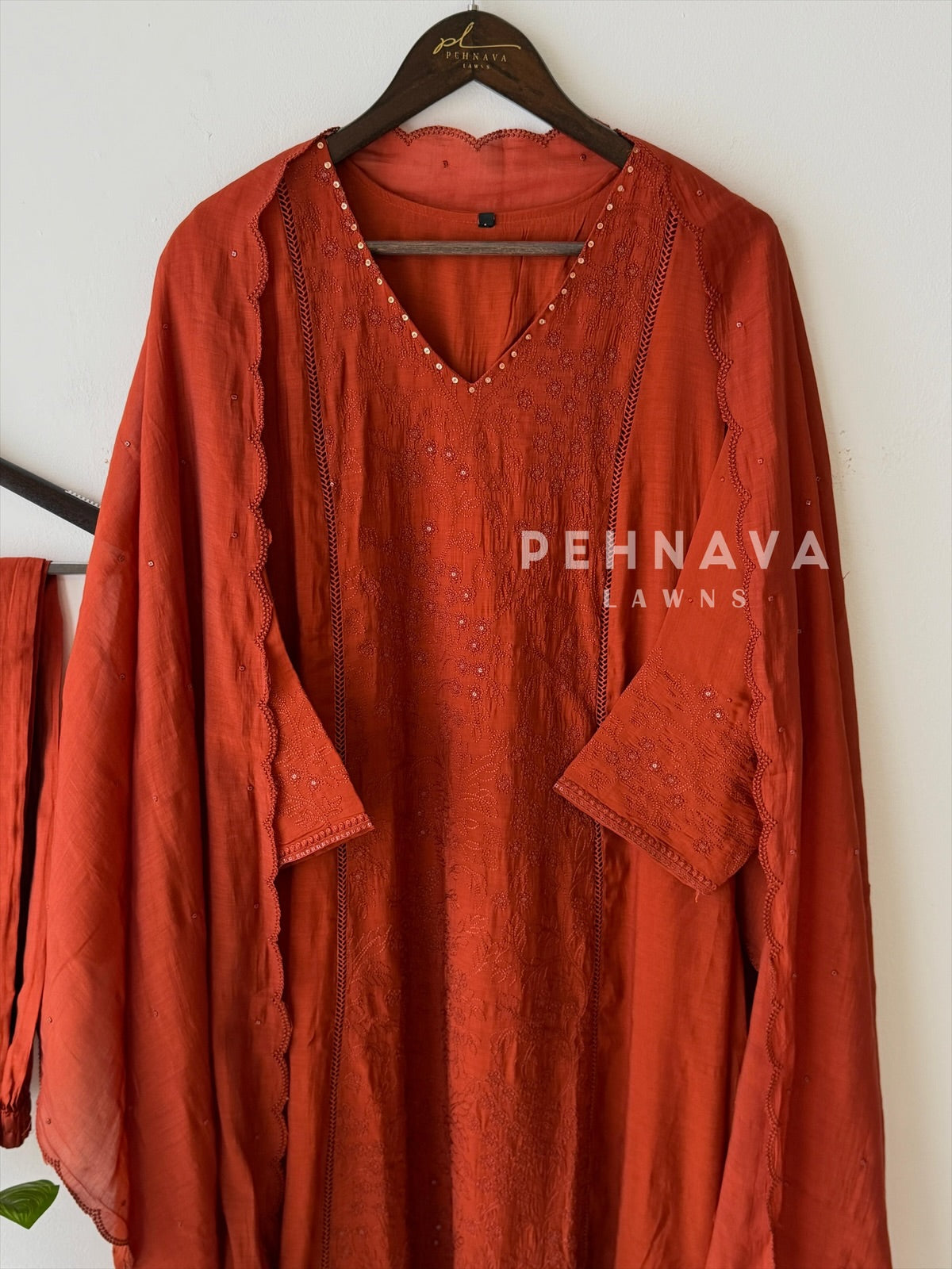 Front Panel Embroidered Suit - Pehnava Lawns