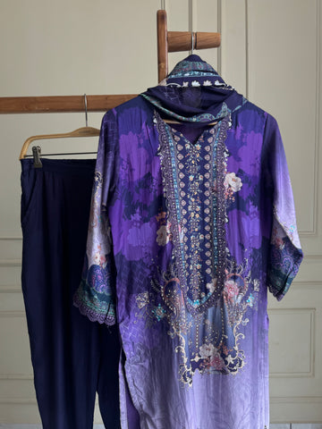 Muslin Hand detailed suit -M-19A