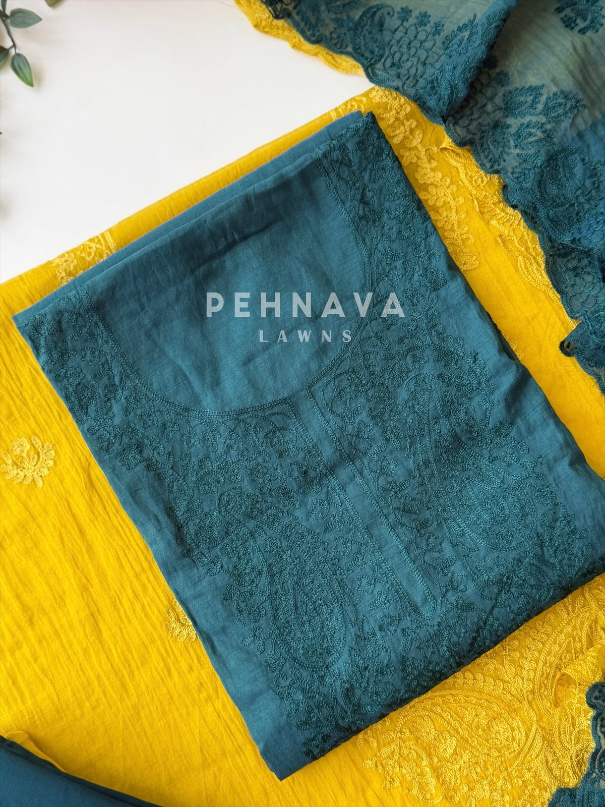Chanderi Embroidered Unstitched Suit 791D4