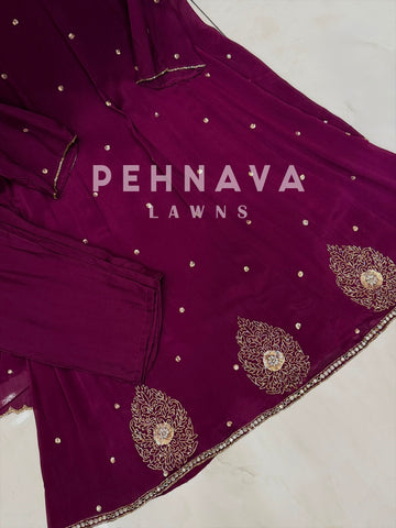 Premium Work Anarkali Set