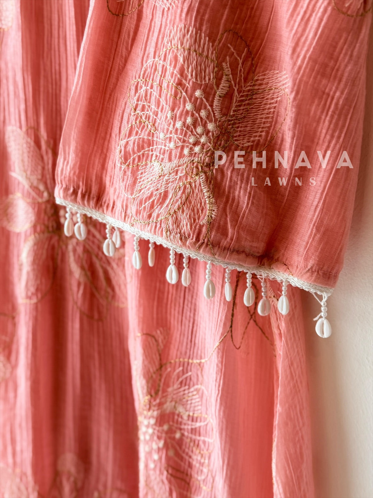 Soft Floral Embroidery Ensemble-4148 - Pehnava Lawns