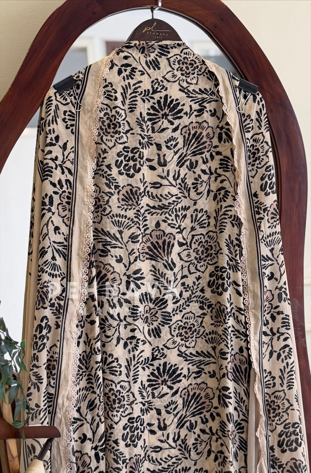 Floral Printed Unstitched Suit 4353