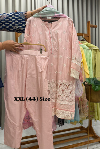 Signature Embroidered Three Piece Set