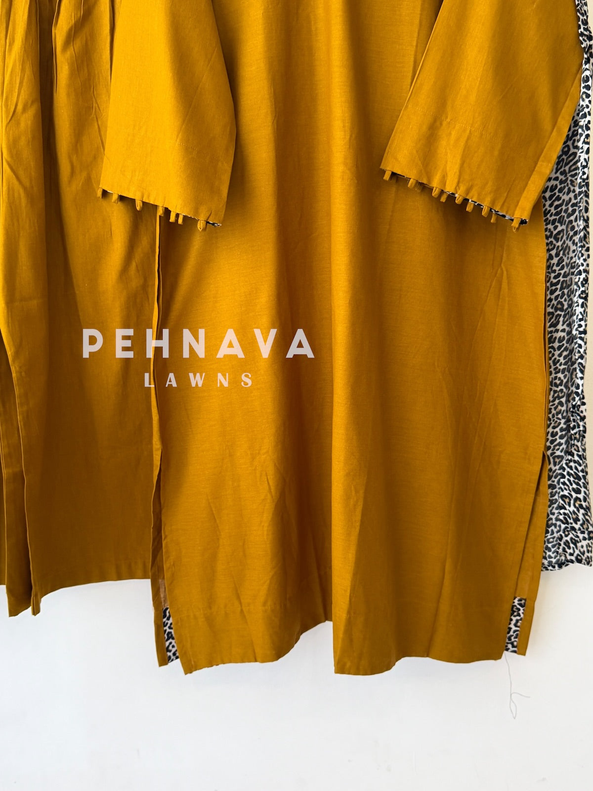 Animal Printed Dupatta Three Piece Set-2396