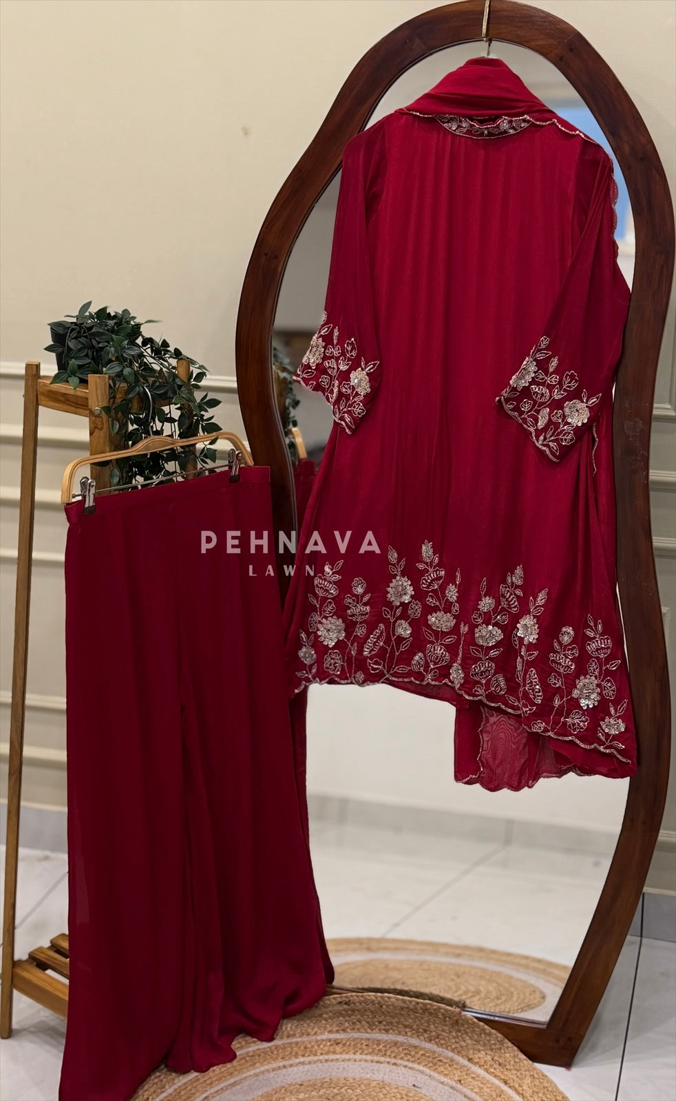 Premium Handworked Chinnon Suit-18355