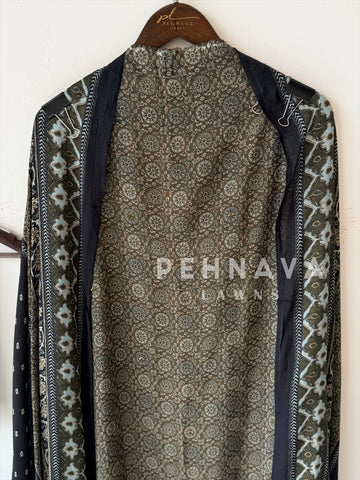 Ajrak Printed Unstitched Suit