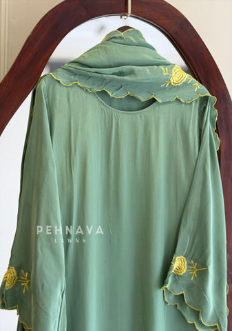 Floral Embroidered Suit-4682