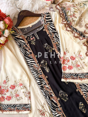 Muslin Unstitched Suit 358B - Pehnava Lawns