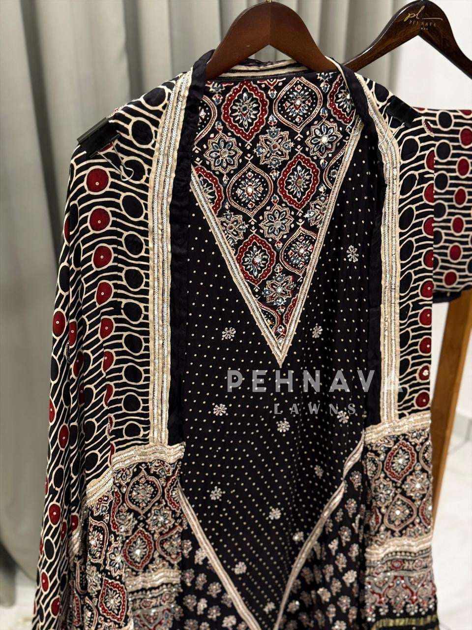 Ajrak Printed Unstitched Suit
