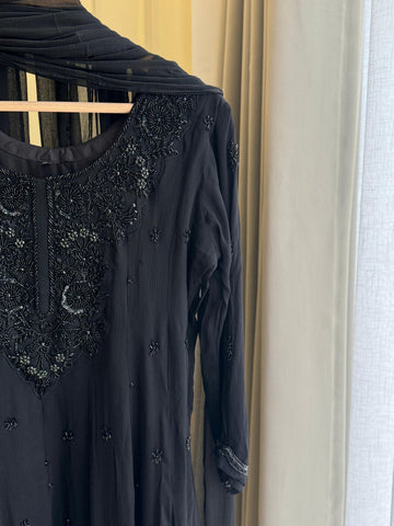 Handworked Chinnon Anarkali Suit