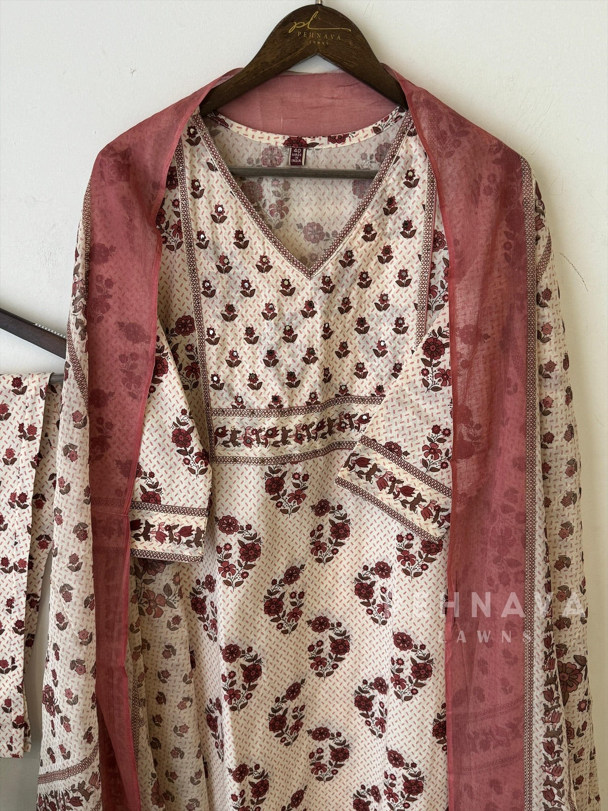 Printed Kurthi Suit Set-18709 - Pehnava Lawns
