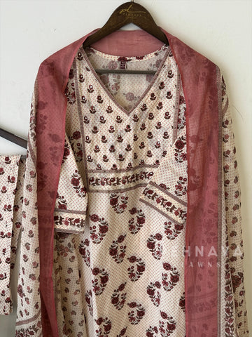 Printed Kurthi Suit Set-18709 - Pehnava Lawns