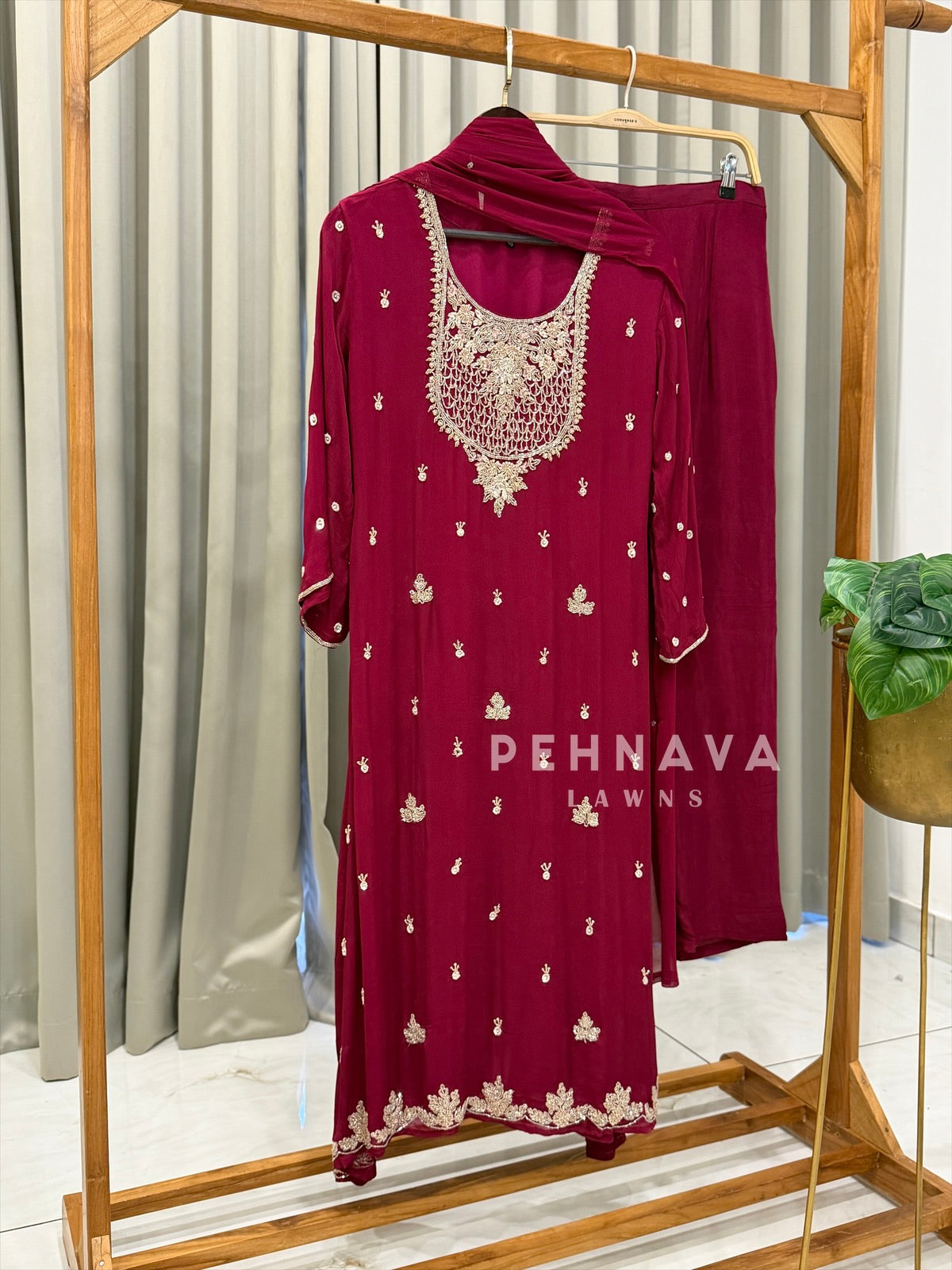 Premium Handworked Chinnon Suit-9067A