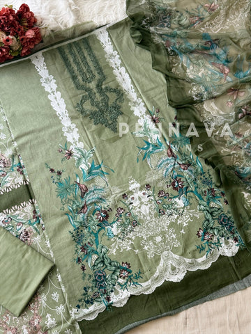 Signature Printed Lawn Unstitched Suit-1894
