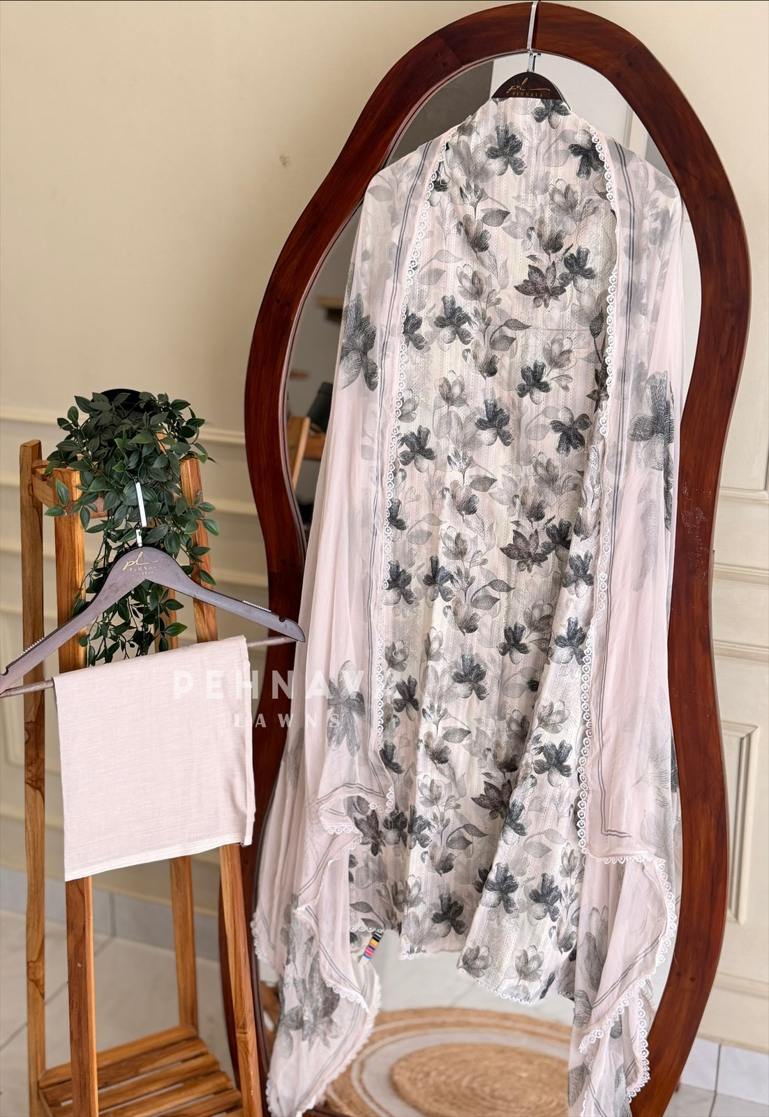 Floral Printed Unstitched Suit -Payal 4312 - Pehnava Lawns