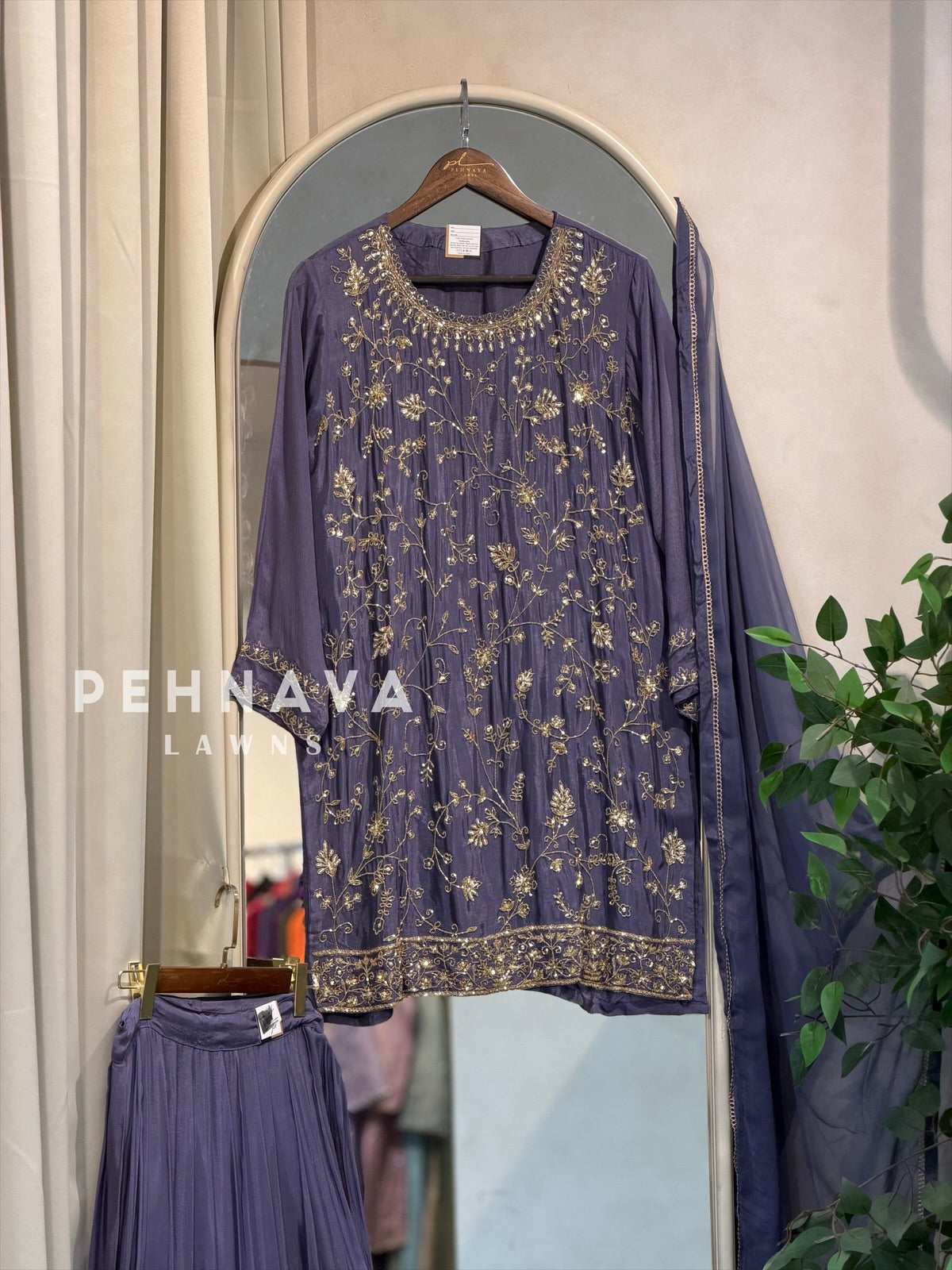 Premium  Handworked Skirt set