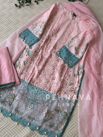 Floral Embroidered Three Piece Set 4561/64