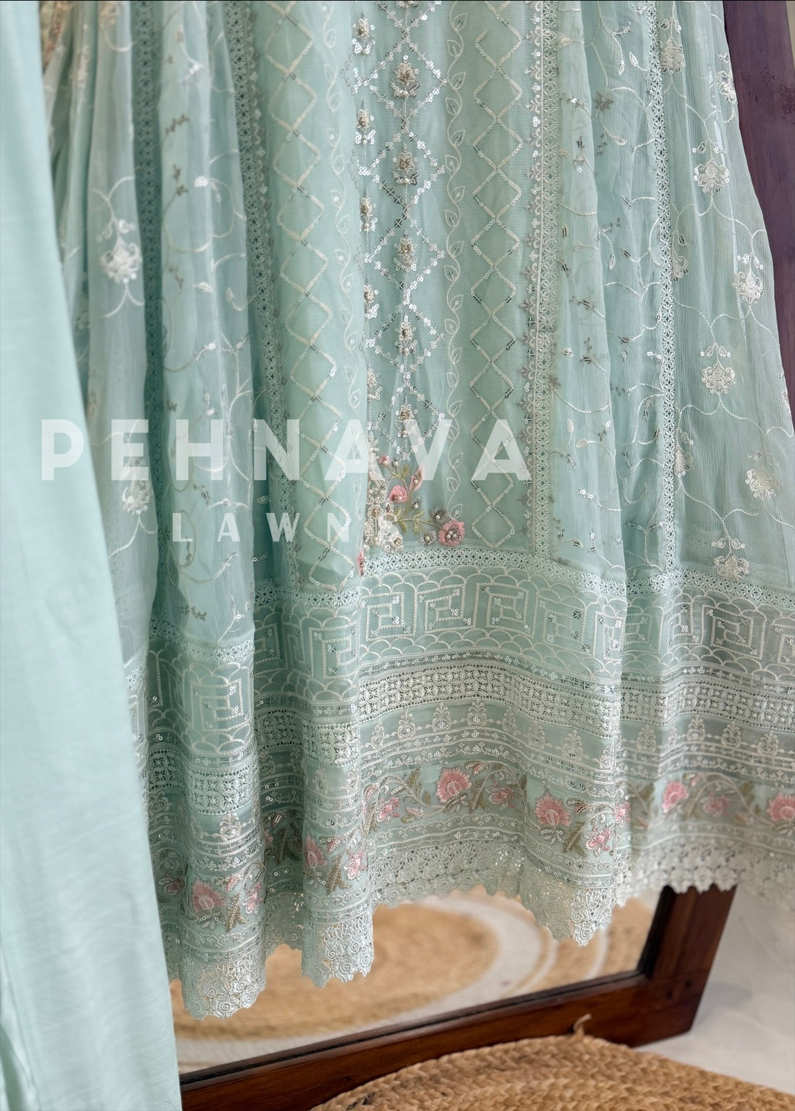 Agha Noor Formal Chiffon Ensemble