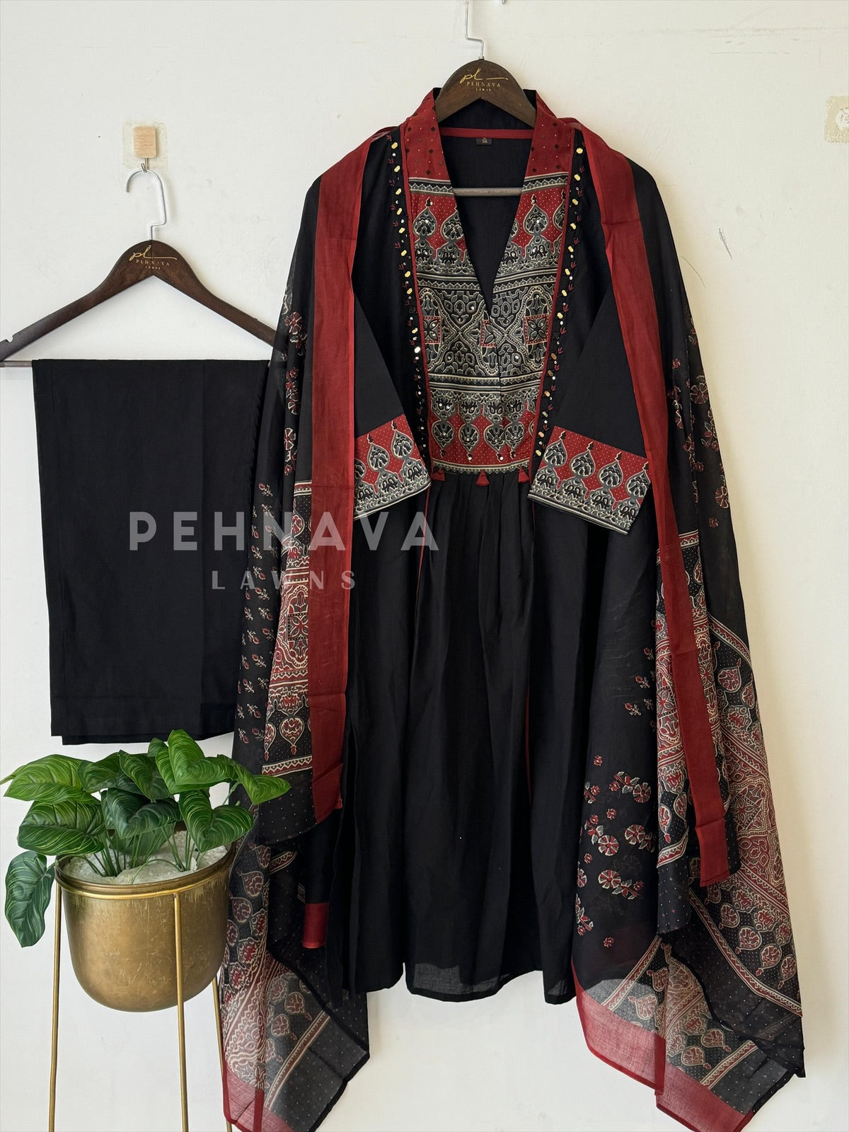 Cotton Yoke Mirror Suit Set