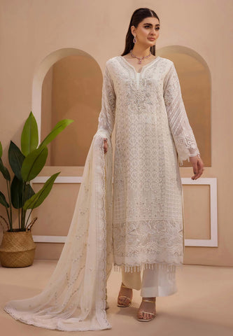 Semistitched Pure Chiffon Suit-2