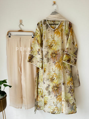 Floral Printed Suit