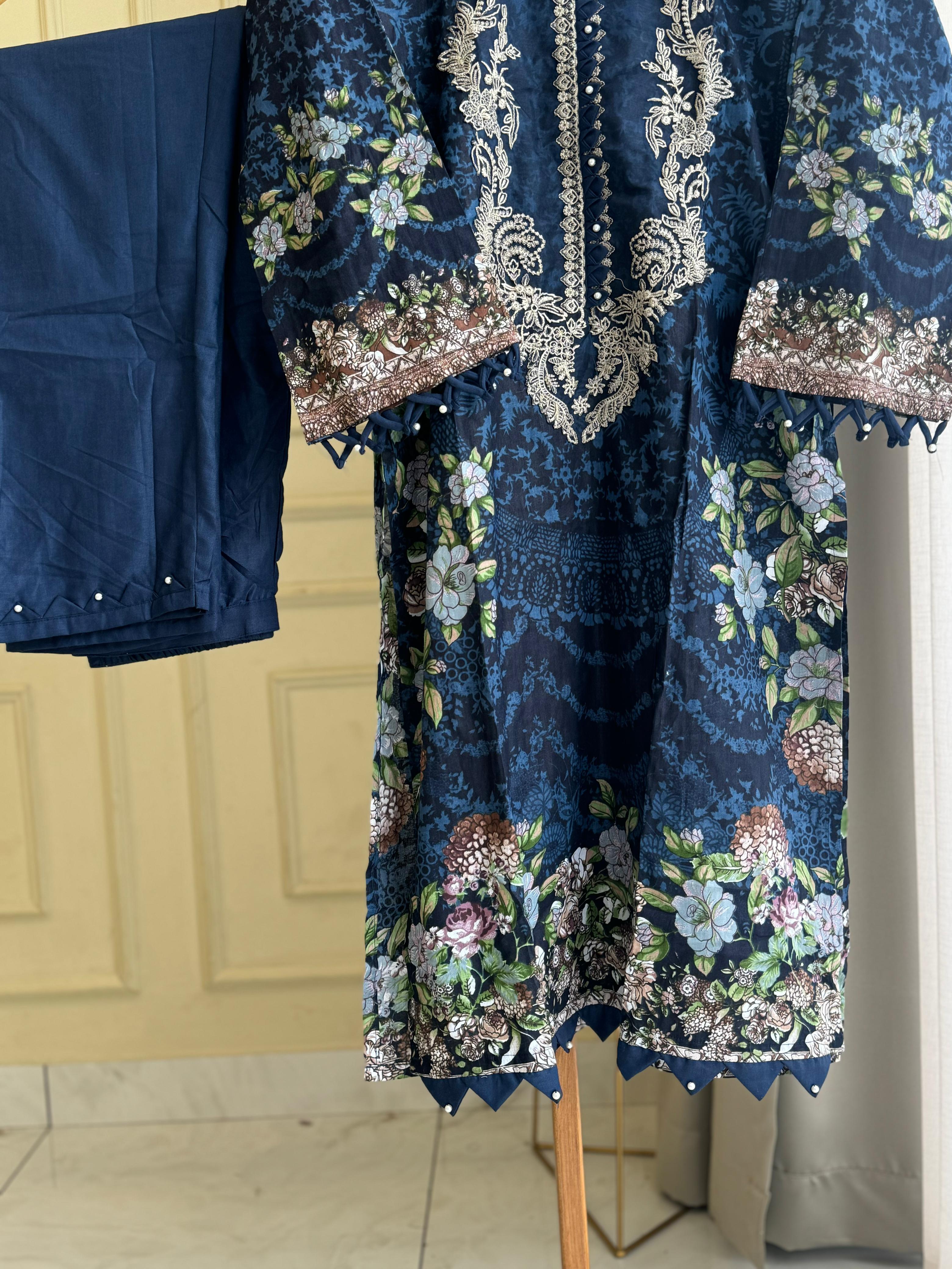 Cotton Casuals with Embroidered Dupatta-002