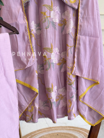 Floral Embroidered Suit Set