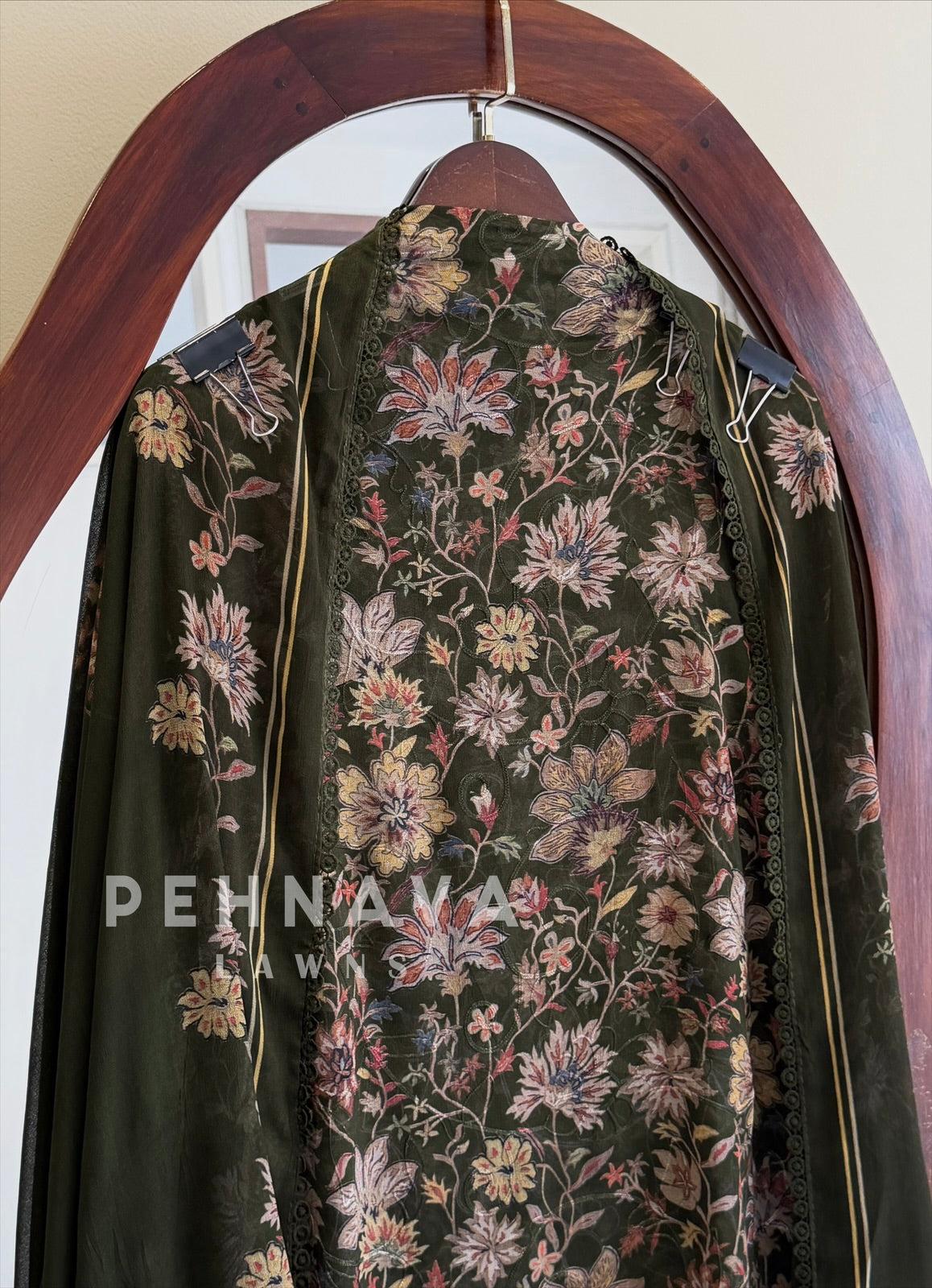 Floral Embroidered Unstitched Suit 4509