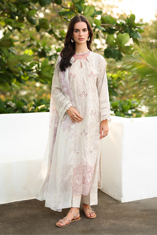 IZNIK Embroidered Printed Lawn SS-01 - Pehnava Lawns