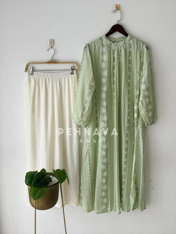 Floral embroidered Imported Co-ord Set-6180
