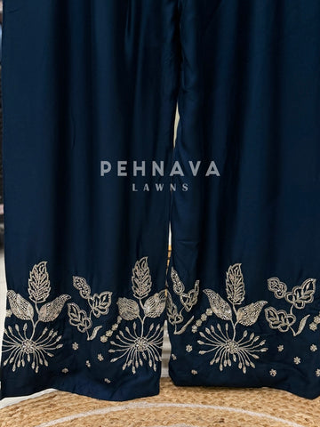 Premium Embroidered Three Piece Set-LRC321