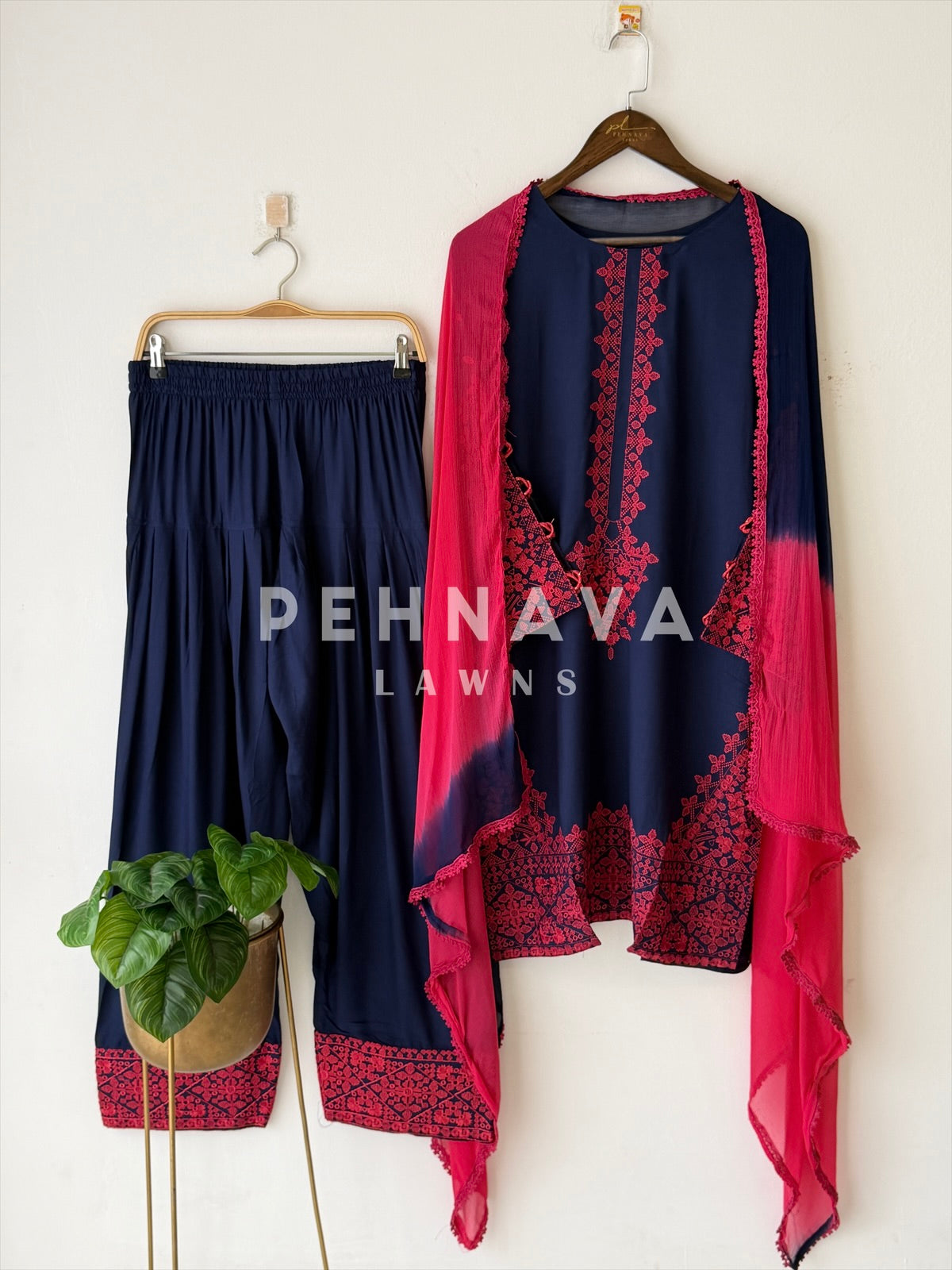 Embroidered Rayon Farshi Salwar