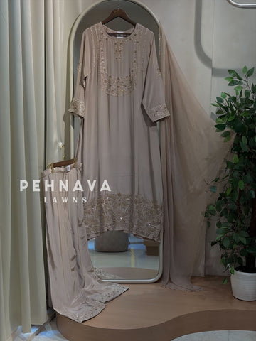 Premium zardosi Handworked Suit-11290