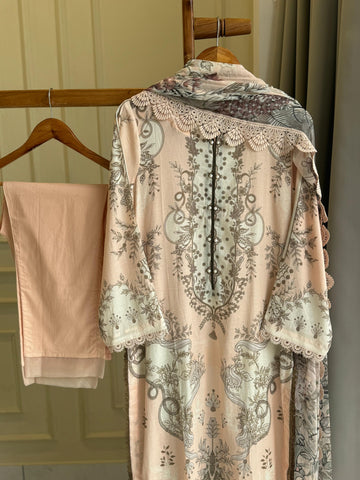 Casual Fit Lawn Suit- 08914