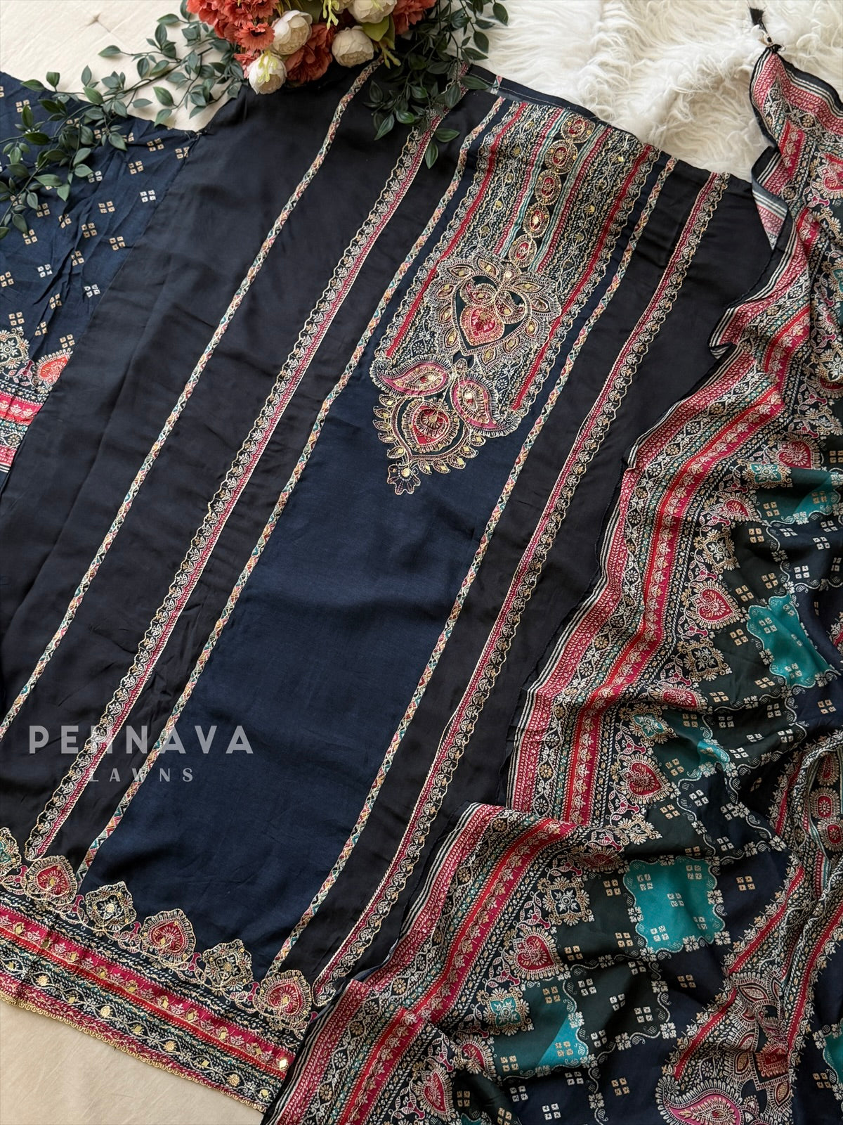 Muslin Unstitched Suit 363