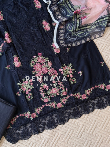 Embroidered Semi Stitched Suit-4212