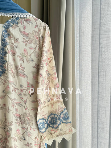Floral Embroidery Kurtha set-New Colours - Pehnava Lawns