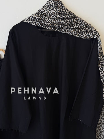 Animal Printed Dupatta Three Piece Set-2396