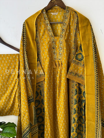 Block Print Salwar Suit - Pehnava Lawns