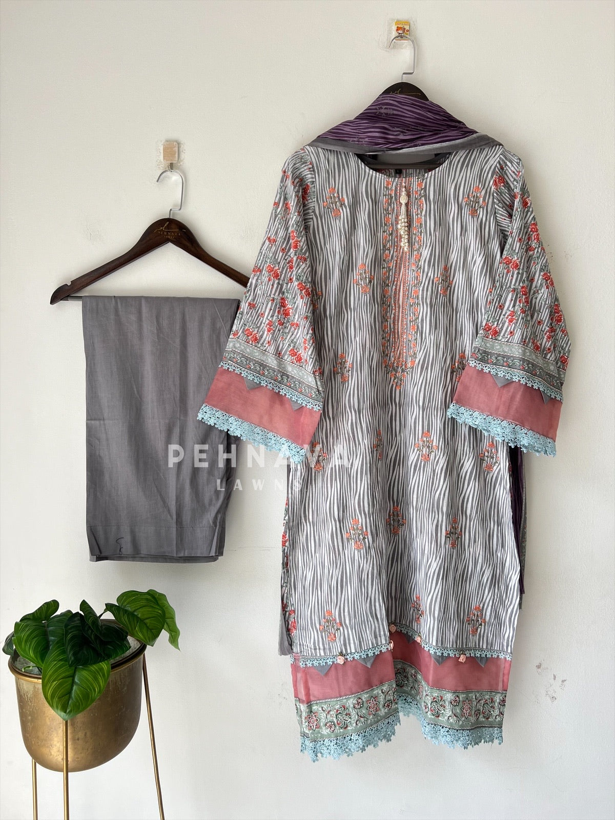 Embroidered Casual Ready To Wear Suit-21003-4