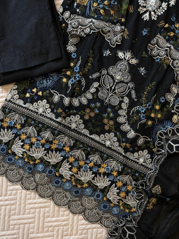 Cotton Embroidered Suit-2251